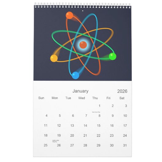 Sciencegek Kalender (Jan 2026)