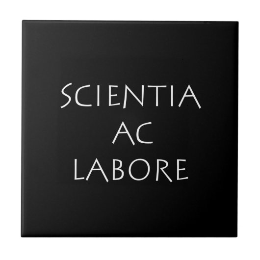 Scientia ac labore tegeltje (Voorkant)