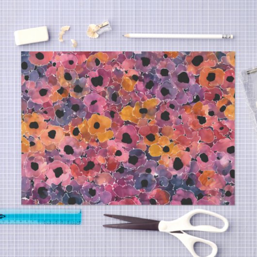 Scientific Abstract Art: Bloom Ink Blot Pattern Tissuepapier (Craft)