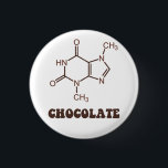 Scientific Chocolate Element Theobromine Molecule Ronde Button 3,2 Cm<br><div class="desc"></div>