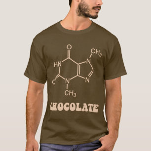Scientific Chocolate Element Theobromine Molecule T-shirt