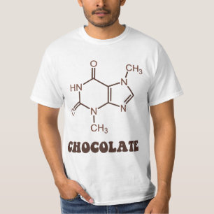 Scientific Chocolate Element Theobromine Molecule T-shirt