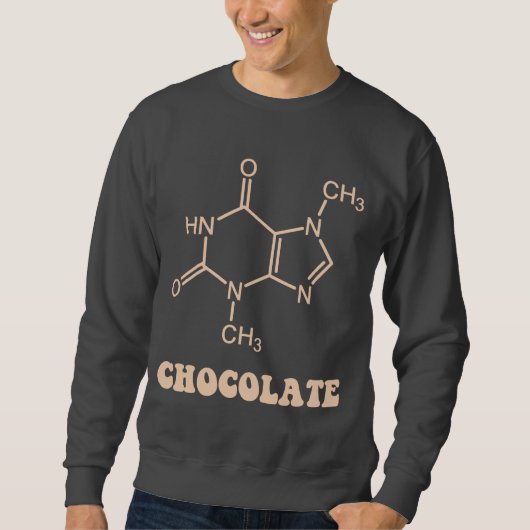 Scientific Chocolate Element Theobromine Molecule Trui (Voorkant)