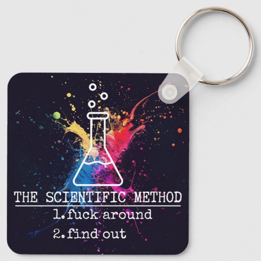 Scientific Method FAFO Keychain (Achterkant)