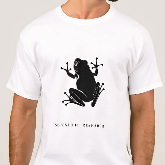 Scientific Research Frog Minimalist Graphic T-shirt