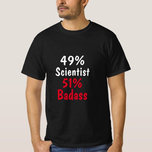 Scientist Badass T-shirt (Voorkant)