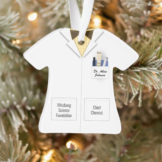 Scientist Bowtie Professional Ornament (Boom)