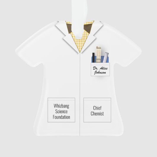 Scientist Bowtie Professional  Ornament (voorkant)