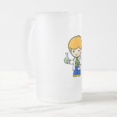 Scientist Boy 2 Matglas Bierpul (Voorkant links)