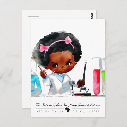 Scientist Briefkaart (Voorkant / Achterkant)