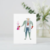 Scientist Briefkaart (Staand voorkant)