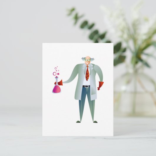 Scientist Briefkaart (Staand voorkant)