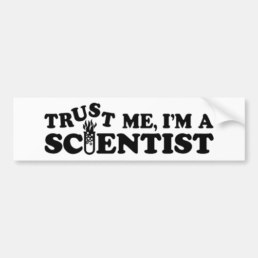 Scientist Bumpersticker (Voorkant)