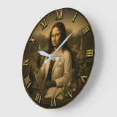 Scientist Funny Mona Lisa Science Lab Gift Grote Klok (Hoek)