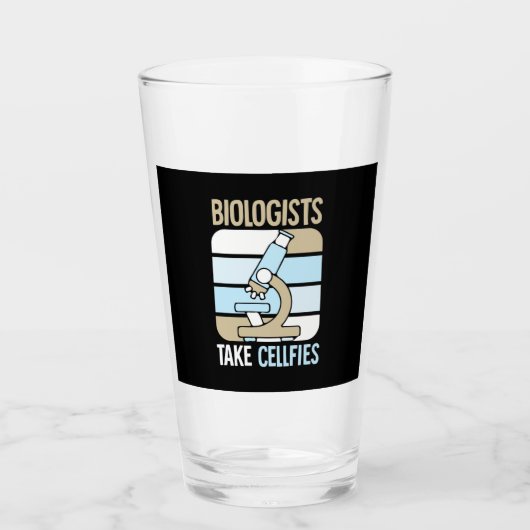 Scientist Gift | Biologen nemen celfies Glas (Voorkant)