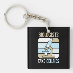Scientist Gift Biologen nemen celfies Sleutelhanger