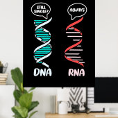 Scientist Gift | Biologische leraar Rna Poster (Thuiskantoor)