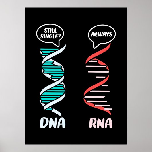 Scientist Gift | Biologische leraar Rna Poster (Voorkant)