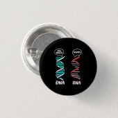 Scientist Gift | Biologische leraar Rna Ronde Button 3,2 Cm (Voorkant /achterkant)