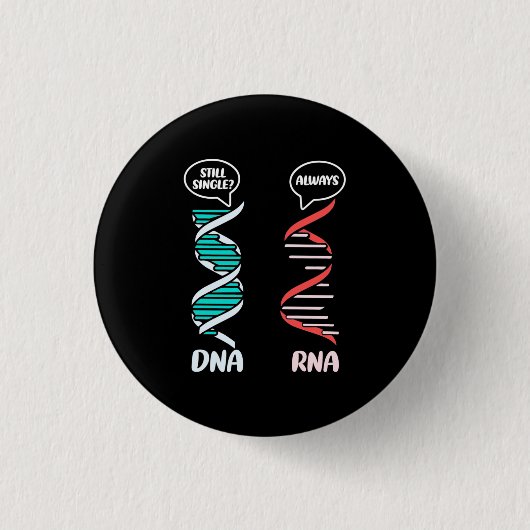 Scientist Gift | Biologische leraar Rna Ronde Button 3,2 Cm (Voorkant)