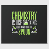 Scientist Gift | Chemie is als koken Cadeaupapier (Vlak)