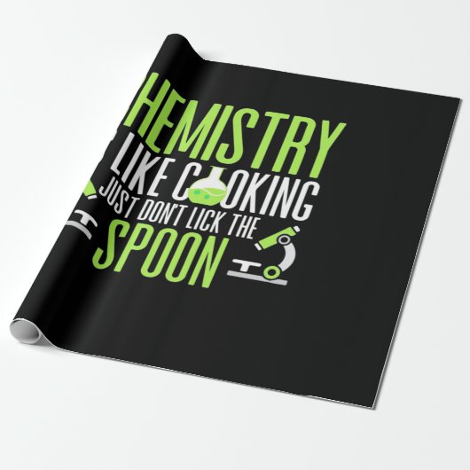 Scientist Gift | Chemie is als koken Cadeaupapier (Uitgerold)