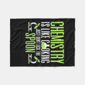 Scientist Gift | Chemie is als koken Fleece Deken (Voorkant (Horizontaal))