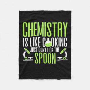 Scientist Gift   Chemie is als koken Fleece Deken