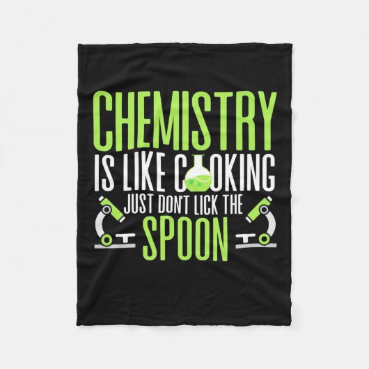 Scientist Gift | Chemie is als koken Fleece Deken (Voorkant)