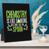 Scientist Gift | Chemie is als koken Fotoplaat (Zijkant)