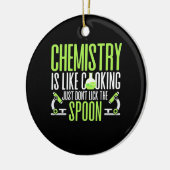 Scientist Gift | Chemie is als koken Keramisch Ornament (Links)