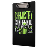 Scientist Gift | Chemie is als koken Klembord (Links)