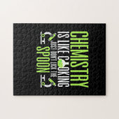 Scientist Gift | Chemie is als koken Legpuzzel (Horizontaal)
