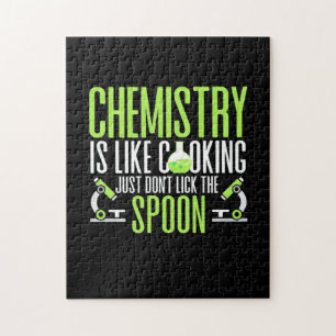 Scientist Gift Chemie is als koken Legpuzzel