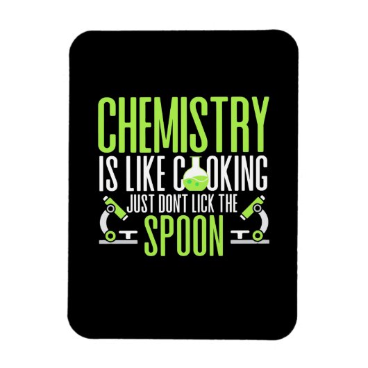 Scientist Gift | Chemie is als koken Magneet (Verticaal)