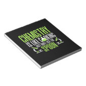 Scientist Gift | Chemie is als koken Notitieblok (Schuin)