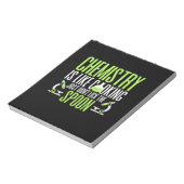 Scientist Gift | Chemie is als koken Notitieblok (Linkerzijde)