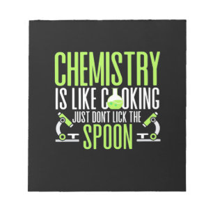 Scientist Gift Chemie is als koken Notitieblok