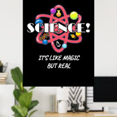 Scientist Gift | Chemische wetenschap is als Magis Poster (Thuiskantoor)
