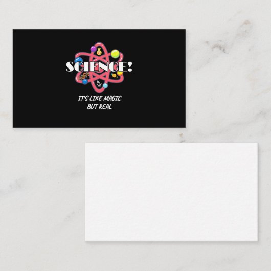 Scientist Gift | Chemische wetenschap is als Magis Visitekaartje (Voorkant / Achterkant)
