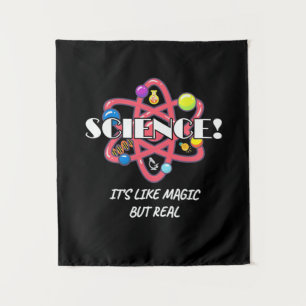 Scientist Gift Chemische wetenschap is als Magis Wandkleed