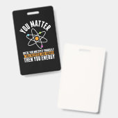 Scientist Gift | Fysieke wetenschappen Badge (Voor- en achterkant)