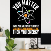 Scientist Gift | Fysieke wetenschappen Poster (Thuiskantoor)