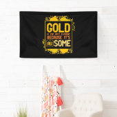 Scientist Gift | Goud is het beste element Spandoek (Insitu)