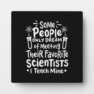 Scientist Gift I Leer favoriete wetenschappers Fotoplaat