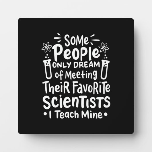 Scientist Gift | I Leer favoriete wetenschappers Fotoplaat (Voorkant)