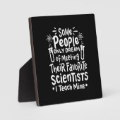 Scientist Gift | I Leer favoriete wetenschappers Fotoplaat (Voorkant)