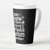 Scientist Gift | I Leer favoriete wetenschappers Latte Mok (Rechterhoek)