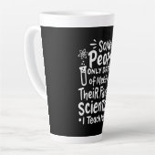 Scientist Gift | I Leer favoriete wetenschappers Latte Mok (Linkerhoek)