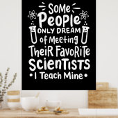Scientist Gift | I Leer favoriete wetenschappers Poster (Keuken)